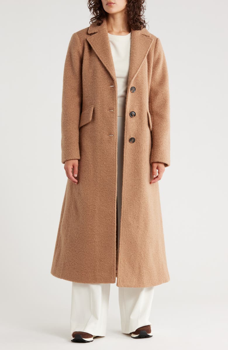 BCBGeneration Miss Single Breasted Coat, Alternate, color, Tan