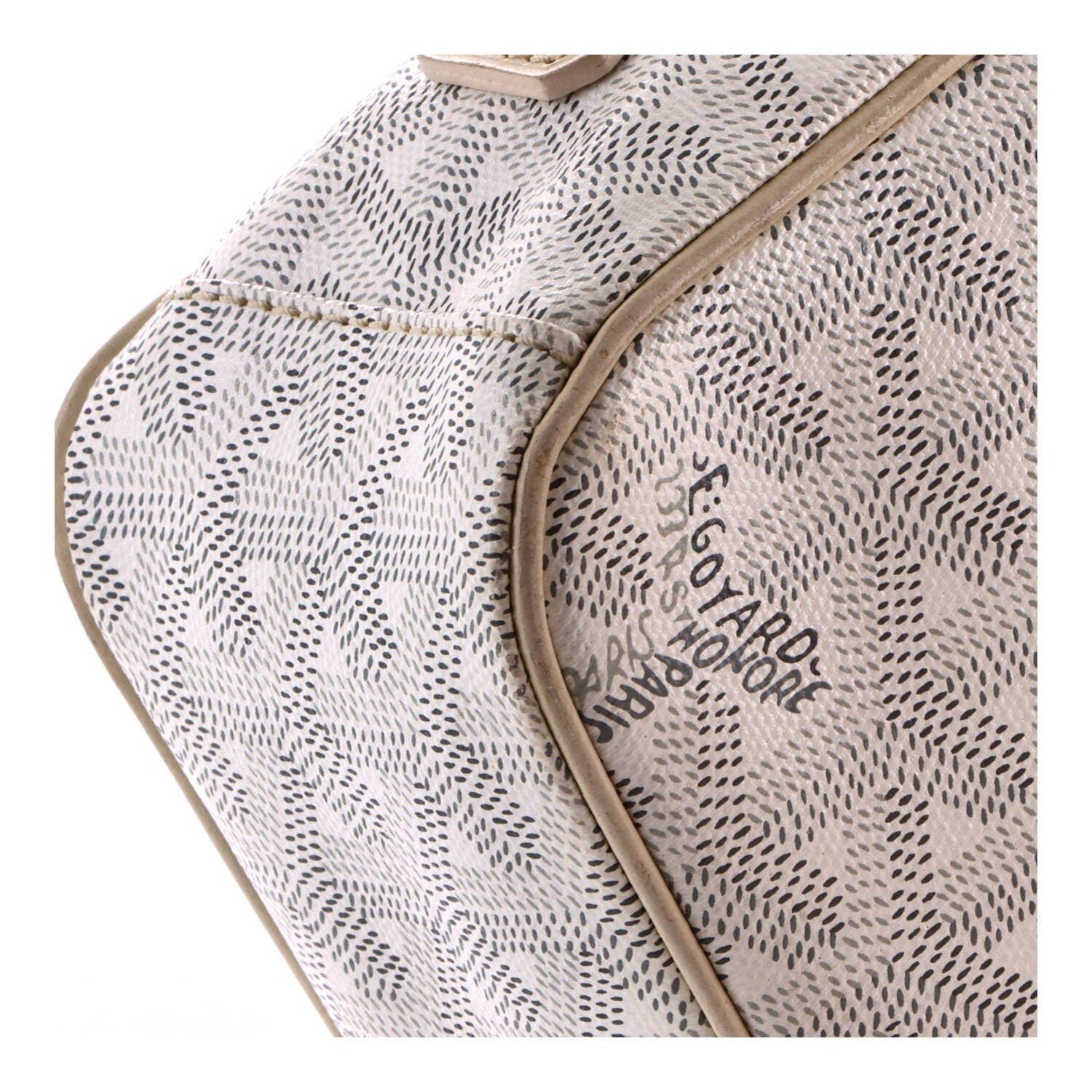 Cap Vert Bag Coated Canvas, Alternate, color, White