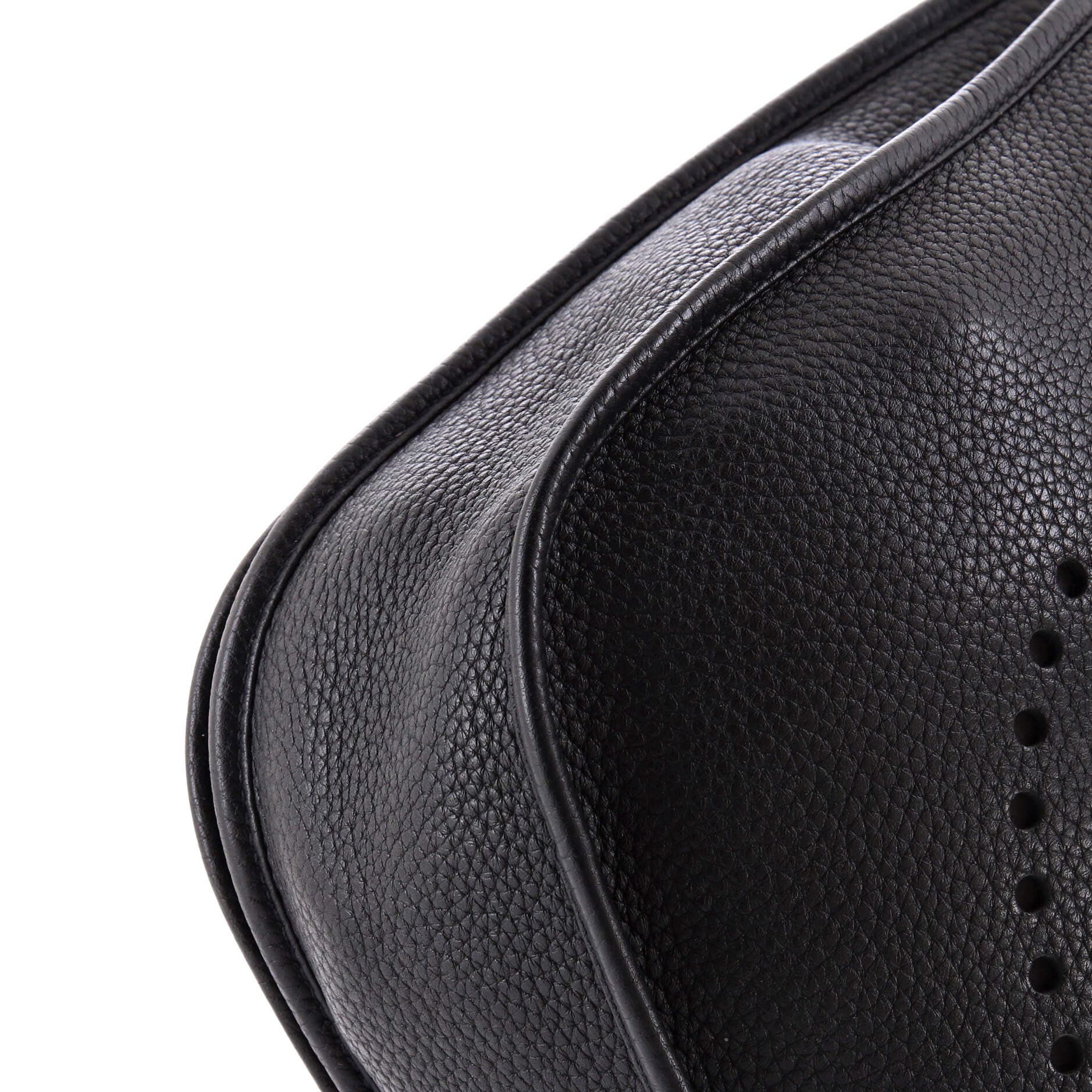 Pre-Owned Hermes Evelyne Bag Gen I Clemence PM, Alternate, color, Noir