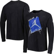Jordan Brand Men's Jordan Brand Black Dallas Mavericks Courtside Max 90 Vintage Wash Statement Edition Long Sleeve T-Shirt