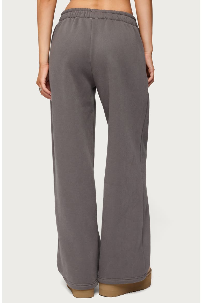 Mili Logo Wide Leg Sweatpants, Alternate, color, GRAY
