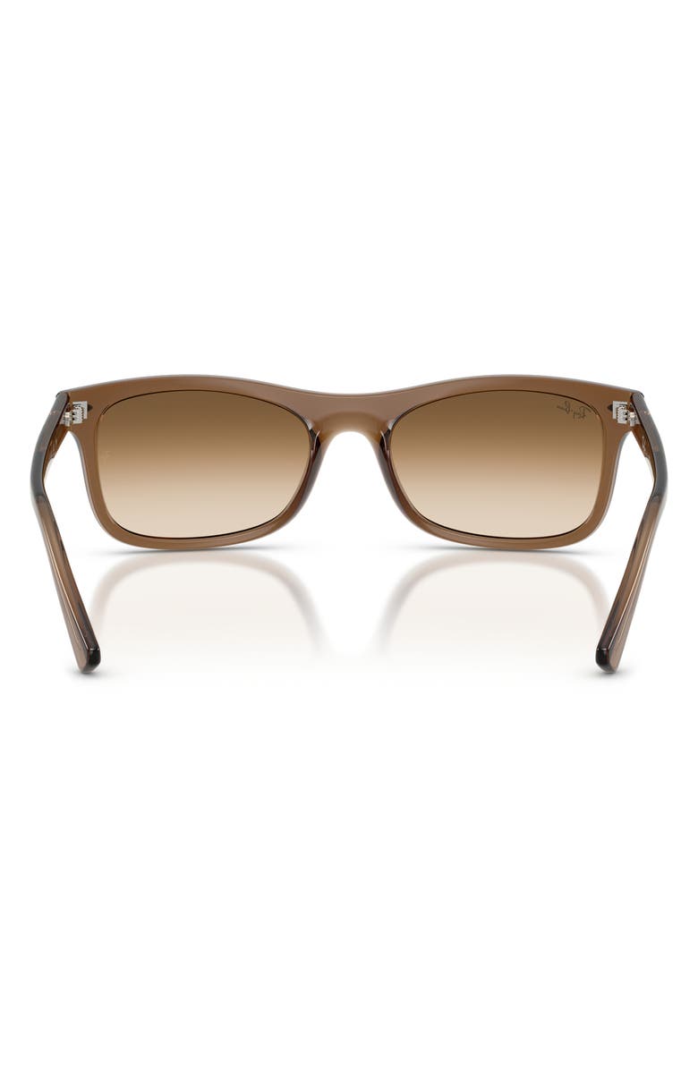Ray-Ban Square Sunglasses, Alternate, color, Light Brown / Clear Brown