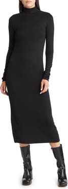 rag & bone Mock Neck Long Sleeve Sweater Dress