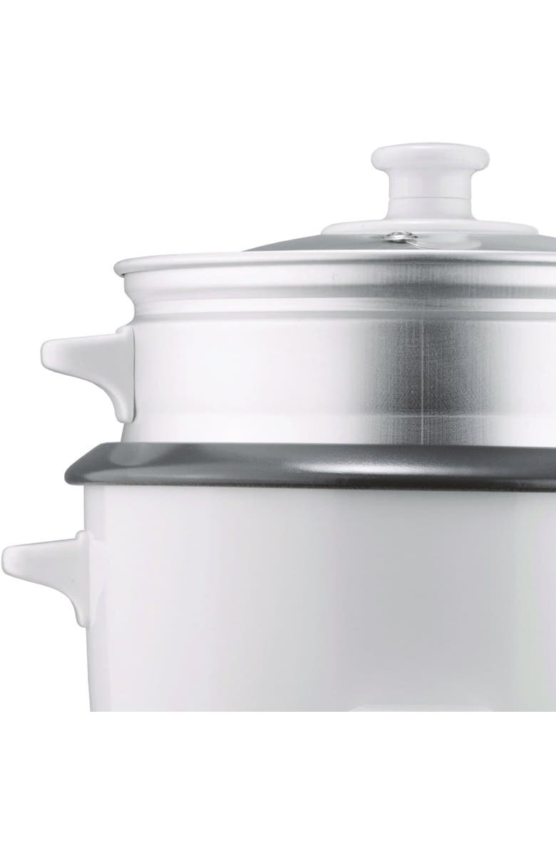 Brentwood Rice Cooker and Food Steamer, Alternate, color, White