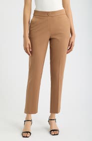 AK ANNE KLEIN Pull-On Straight Leg Pants