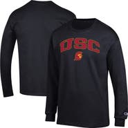 Champion Men's Champion  Black USC Trojans Arch Over Logo Long Sleeve T-Shirt