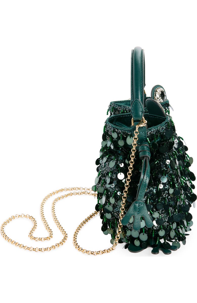 Anya Hindmarch Frog Sequin Crossbody Bag, Alternate, color,