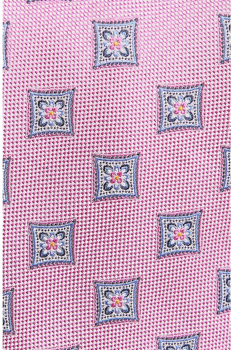 Check Jacquard Silk Tie, Alternate, color, PINK