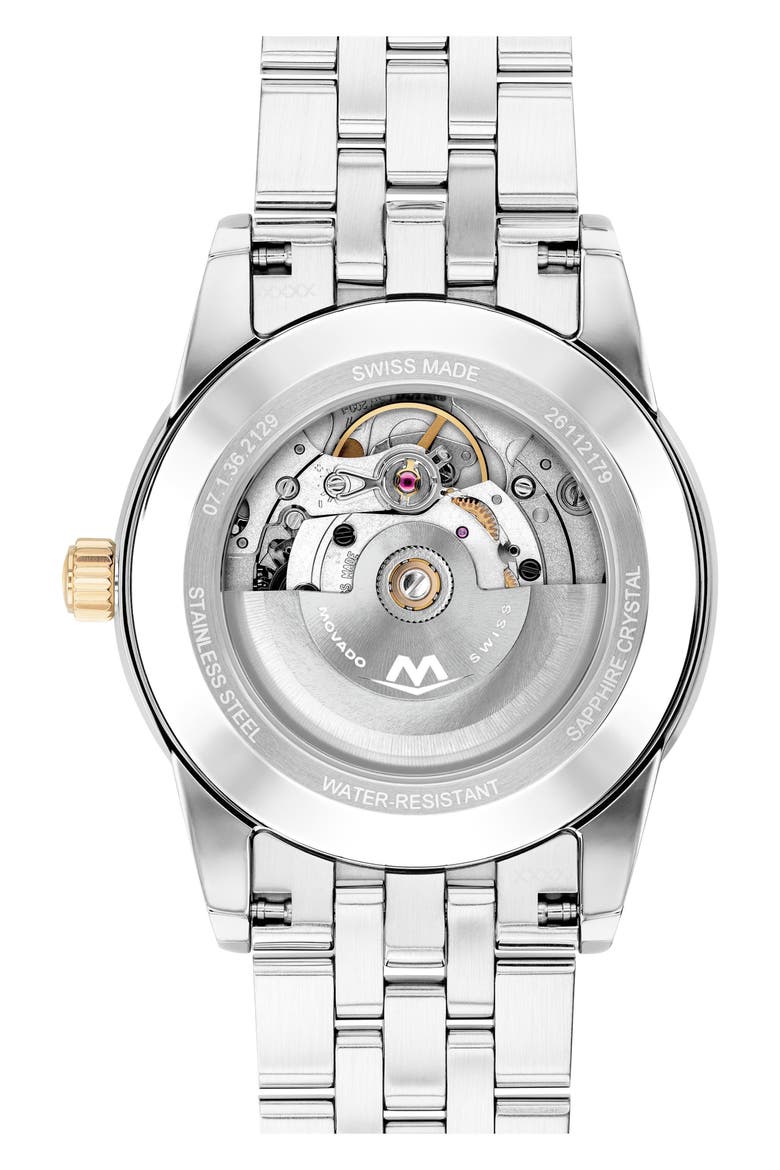 Museum Classic Automatic Bracelet Watch, 33mm, Alternate, color, WHITE