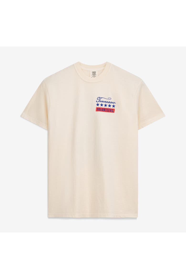 Men's  Cream Tennessee Volunteers Uncle Sam Mascot T-Shirt, Alternate, color, Cream