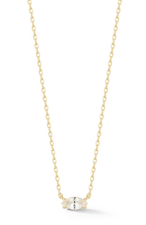 Marquise Cubic Zirconia Pendant Necklace