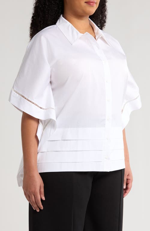 HARSHMAN HARSHMAN HARPA SHORT SLEEVE COTTON BUTTON-UP SHIRT 