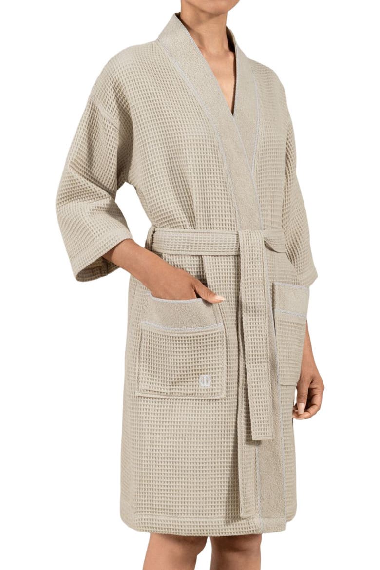 Sauners Unisex Bathrobe, Alternate, color, Beige