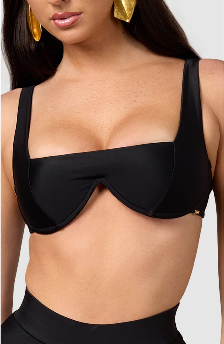MBM Swim Chance Bikini Top, Main, color, Black