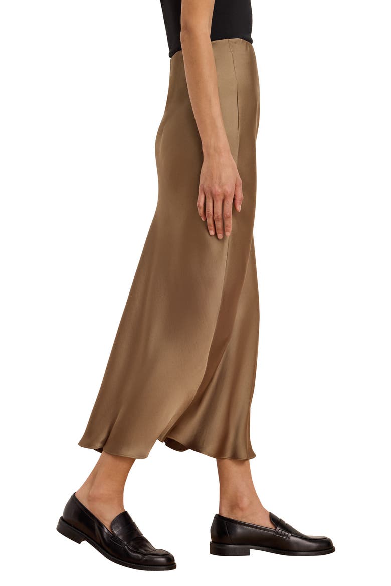 Day Gloss Midi Slip Skirt, Alternate, color, HAZELNUT