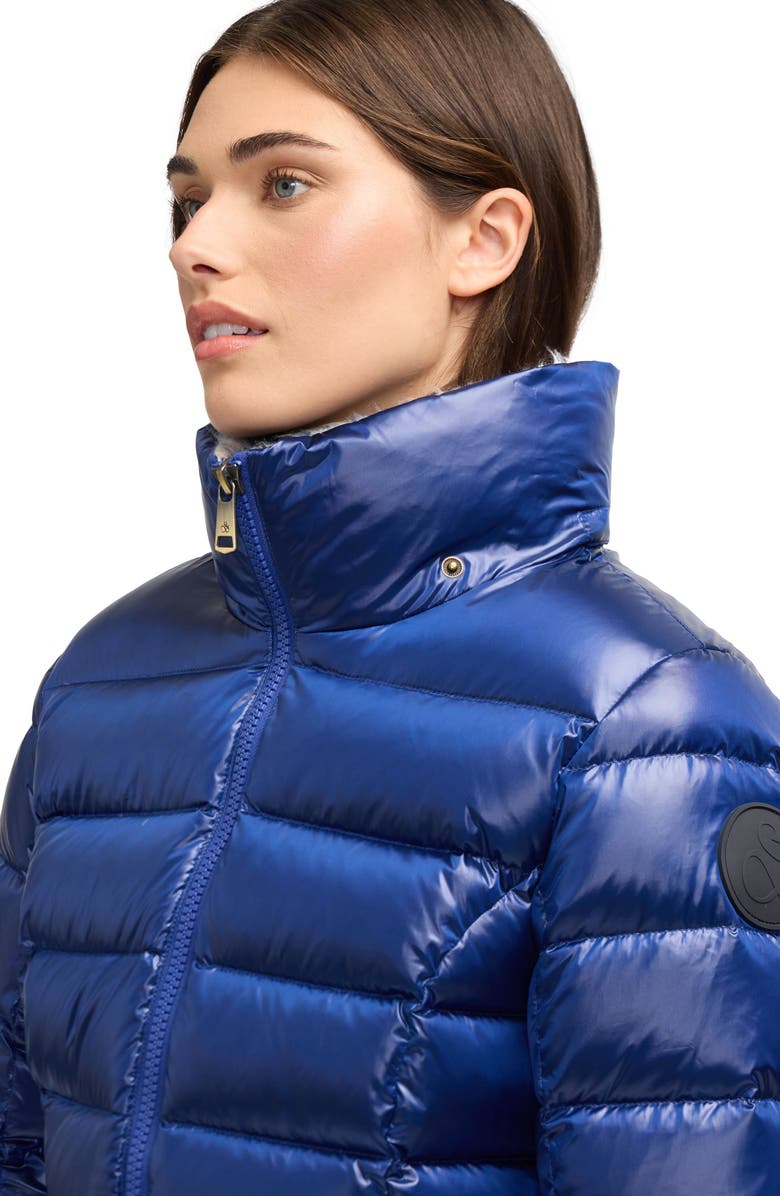 Scotch & Soda Willemina Quilted Duck Coat, Alternate, color, Saphire