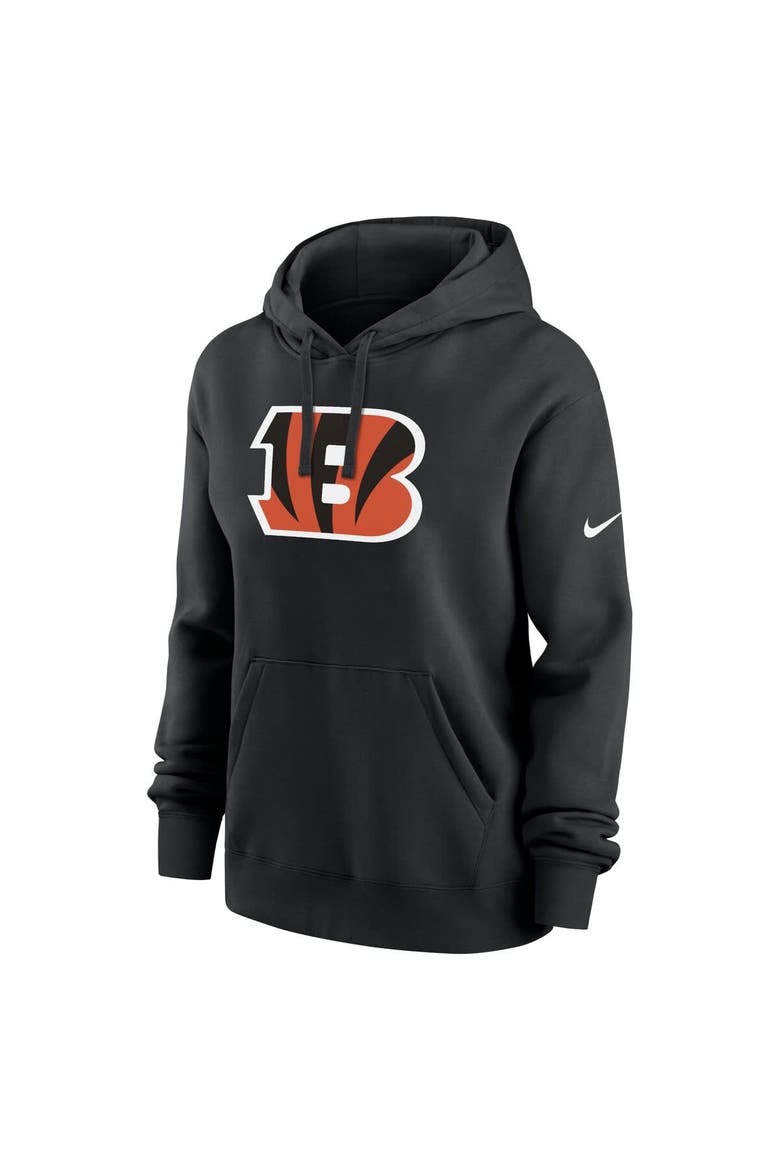 Women's Nike Black Cincinnati Bengals Club Fleece Pullover Hoodie, Alternate, color, Black