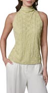 Donna Karan New York Texture Mock Neck Top