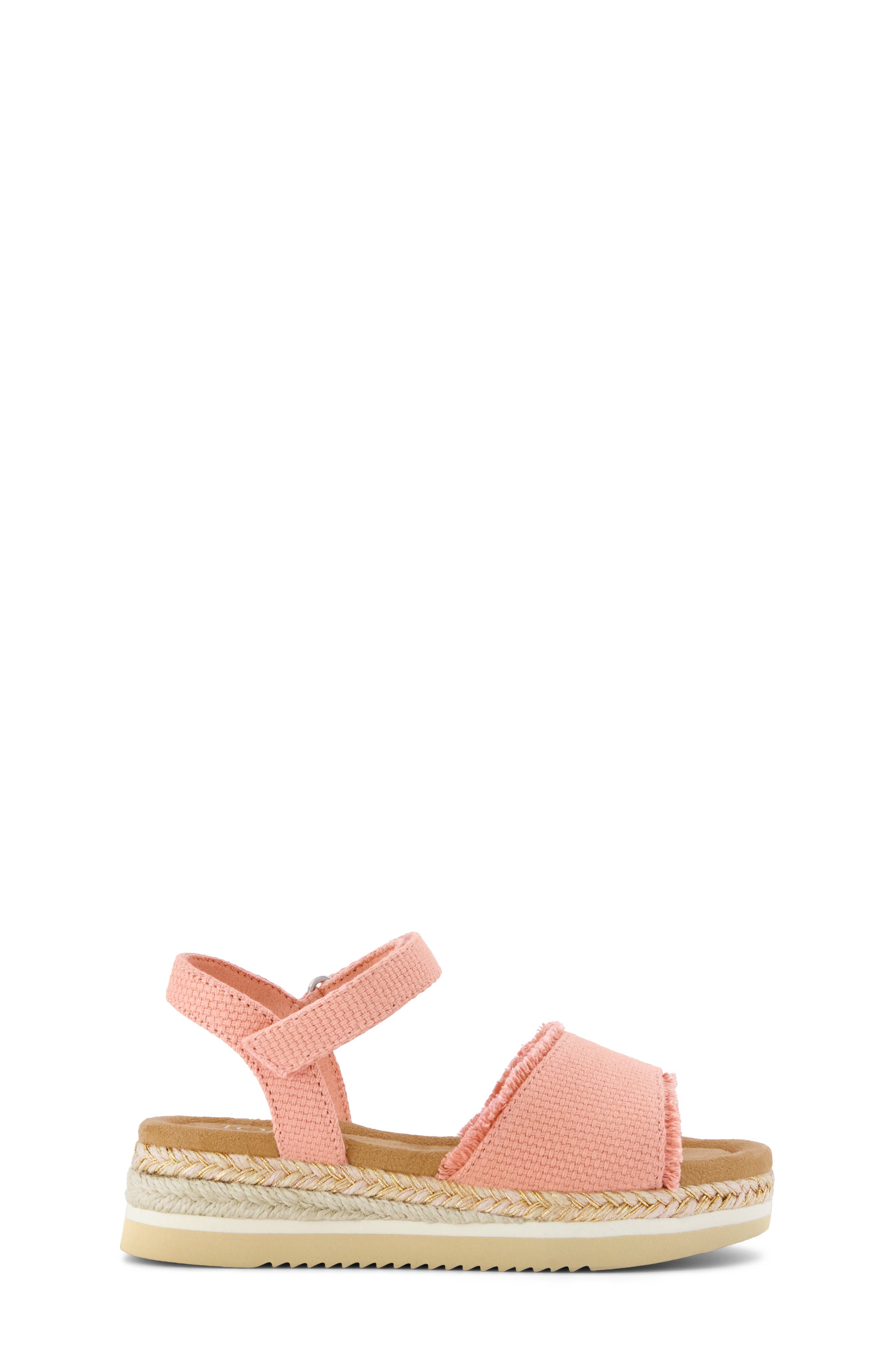 TOMS Kids' Diana Platform Sandal, Alternate, color, Medium Pink