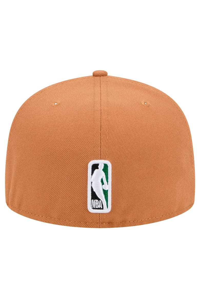 Men's New Era Tan Boston Celtics Color Pack 59FIFTY Fitted Hat, Alternate, color, Tan