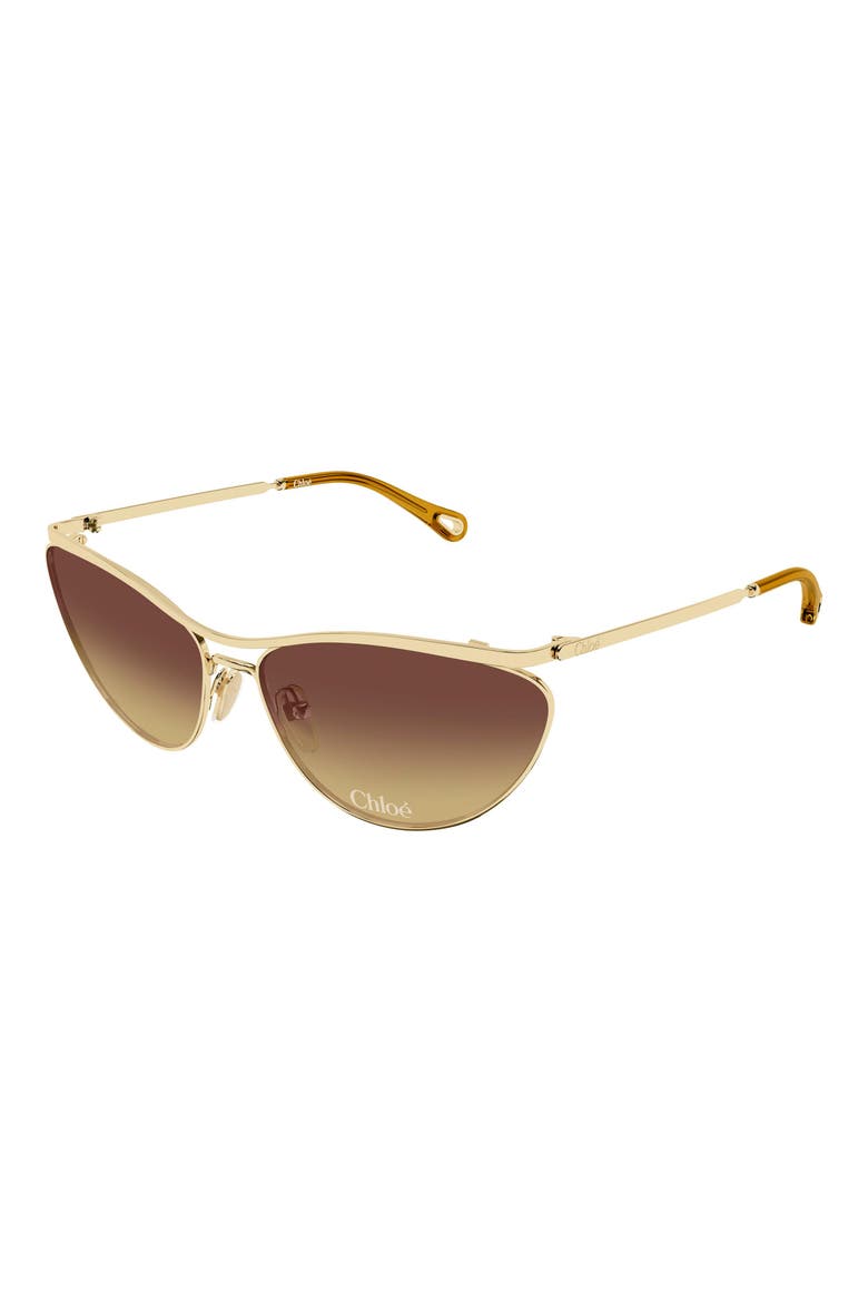 CH0386S Cat Eye Sunglasses, Alternate, color, GOLD/ BROWN