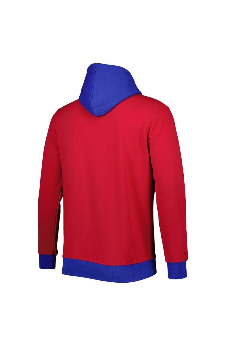 Mitchell & Ness Men's Mitchell & Ness Red/Royal New York Giants Big & Tall Big Face Pullover Hoodie, Alternate, color, Red