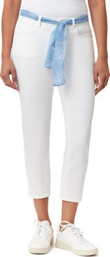 Kensie Belted Skinny Crop Jeans