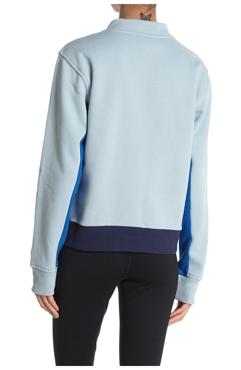 Champion Campus Chevron Stripe Mock Neck Pullover, Alternate, color, 