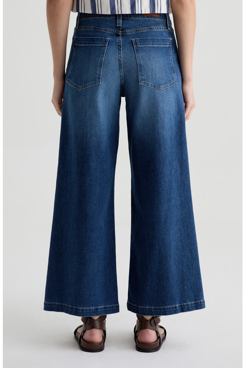 Stella High Waist Palazzo Jeans, Alternate, color, INDIGO SHADE