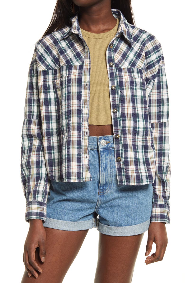 BDG Urban Outfitters Addison Check Button-Up Shirt, Main, color,