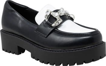 Rhinestone Bit Platform Loafer