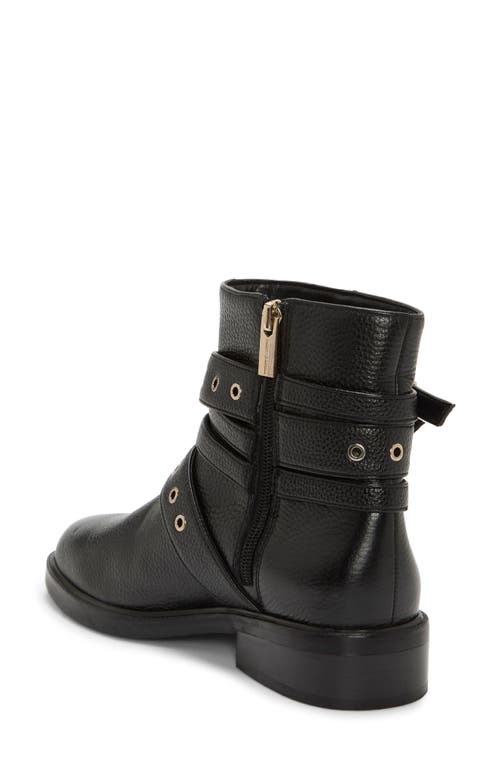 Vince Camuto Arielle Buckle Moto Boot In Black