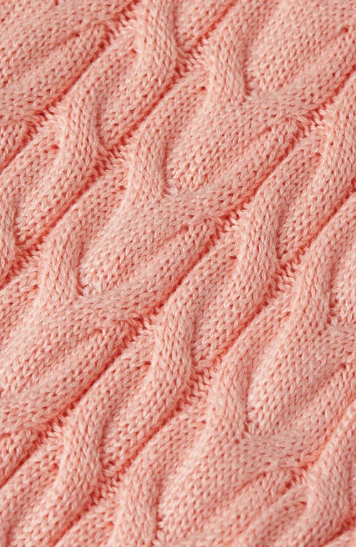 Scotch & Soda Kids' Cable Stitch Sweater Pants In Pink