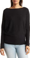 GO COUTURE Boatneck Dolman Sweater