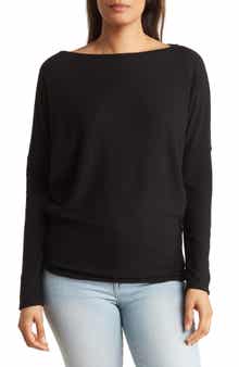 GO COUTURE Boatneck Dolman Sweater