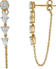 LuvMyJewelry Elenya 14K Gold Lab Grown Diamond Drop Earrings - 1 Ct