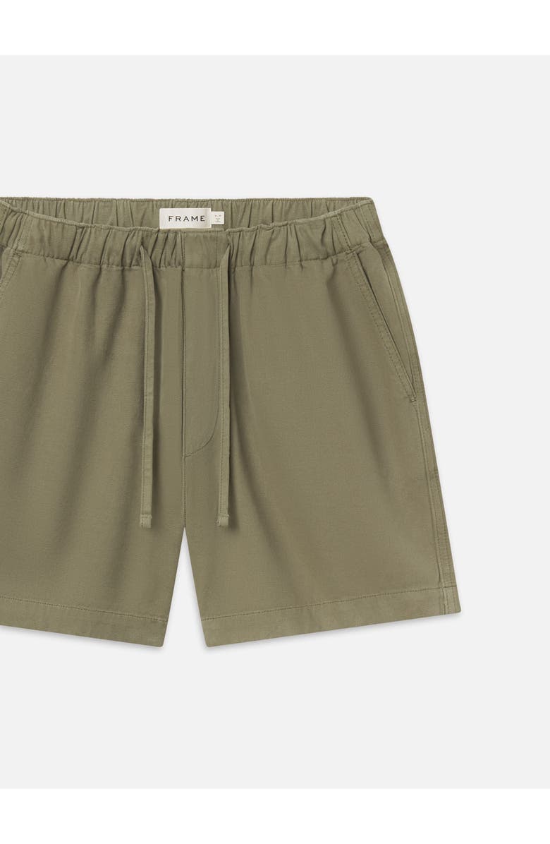 FRAME Cotton Canvas Drawstring Shorts, Alternate, color,