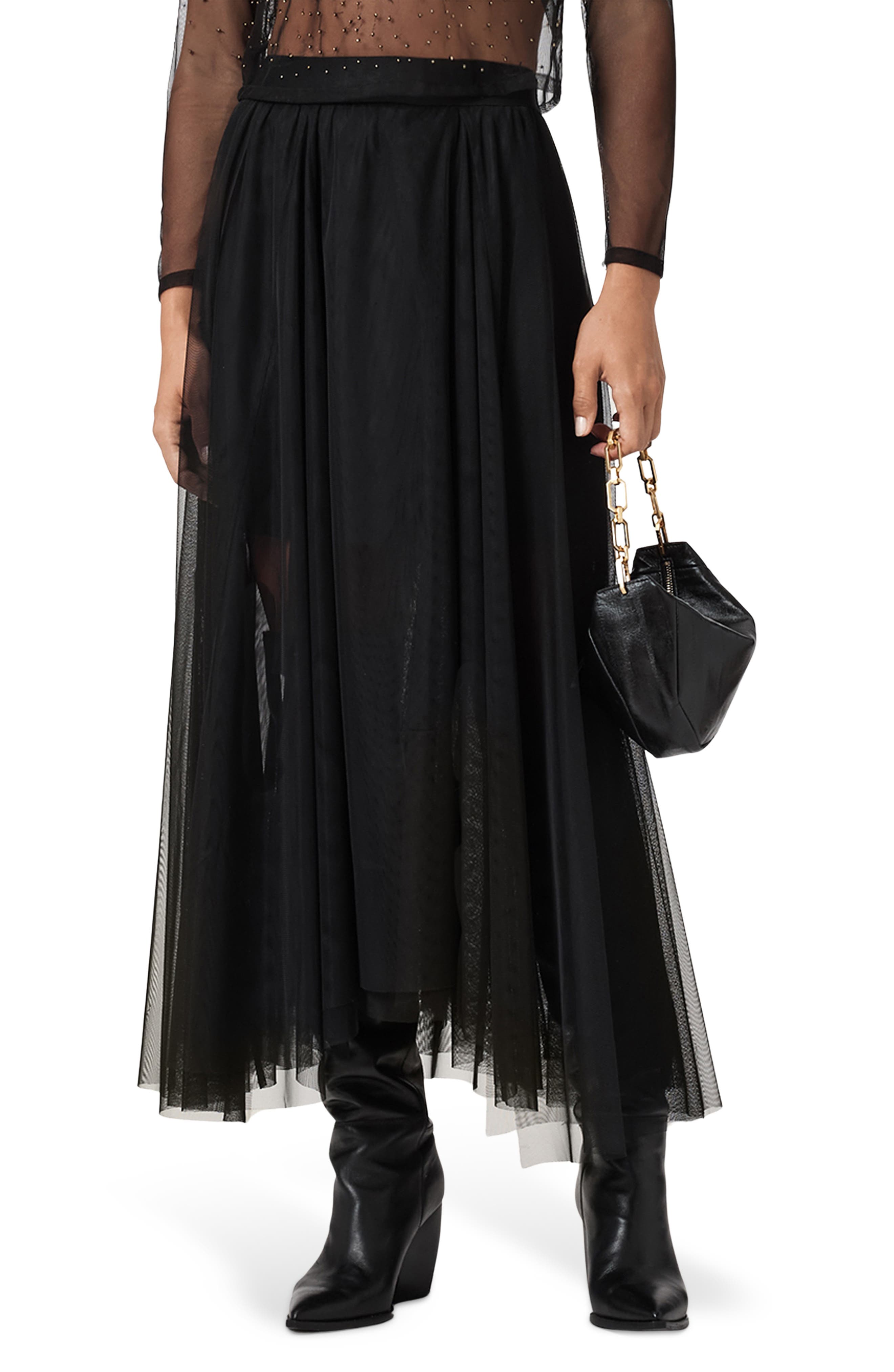 A-Line tulle long skirt Long Tulle Skirt – Dixie Soul