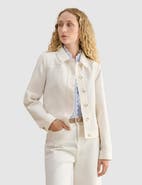 HOBBS LONDON Selborne Boxy Cropped Denim Jacket