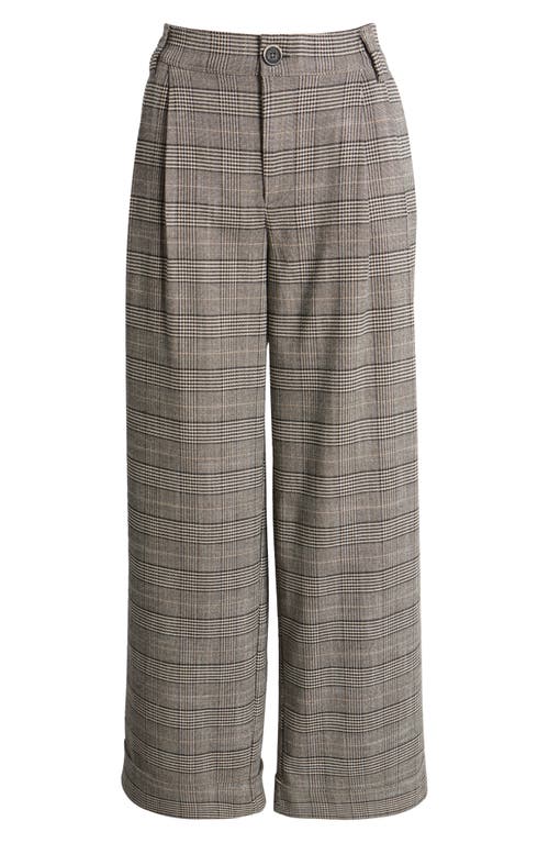 Wit & Wisdom Skyrise Glen Plaid Pleated Wide Leg Trousers