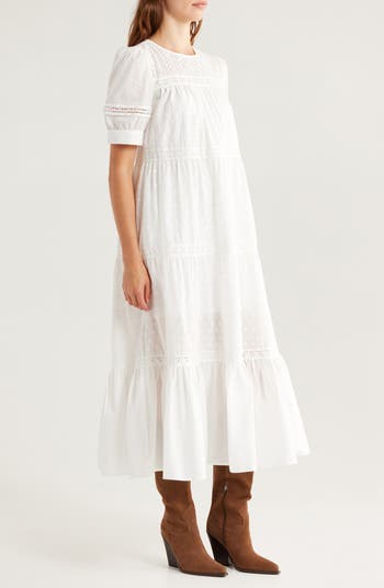 Eyelet Tiered Maxi Sundress