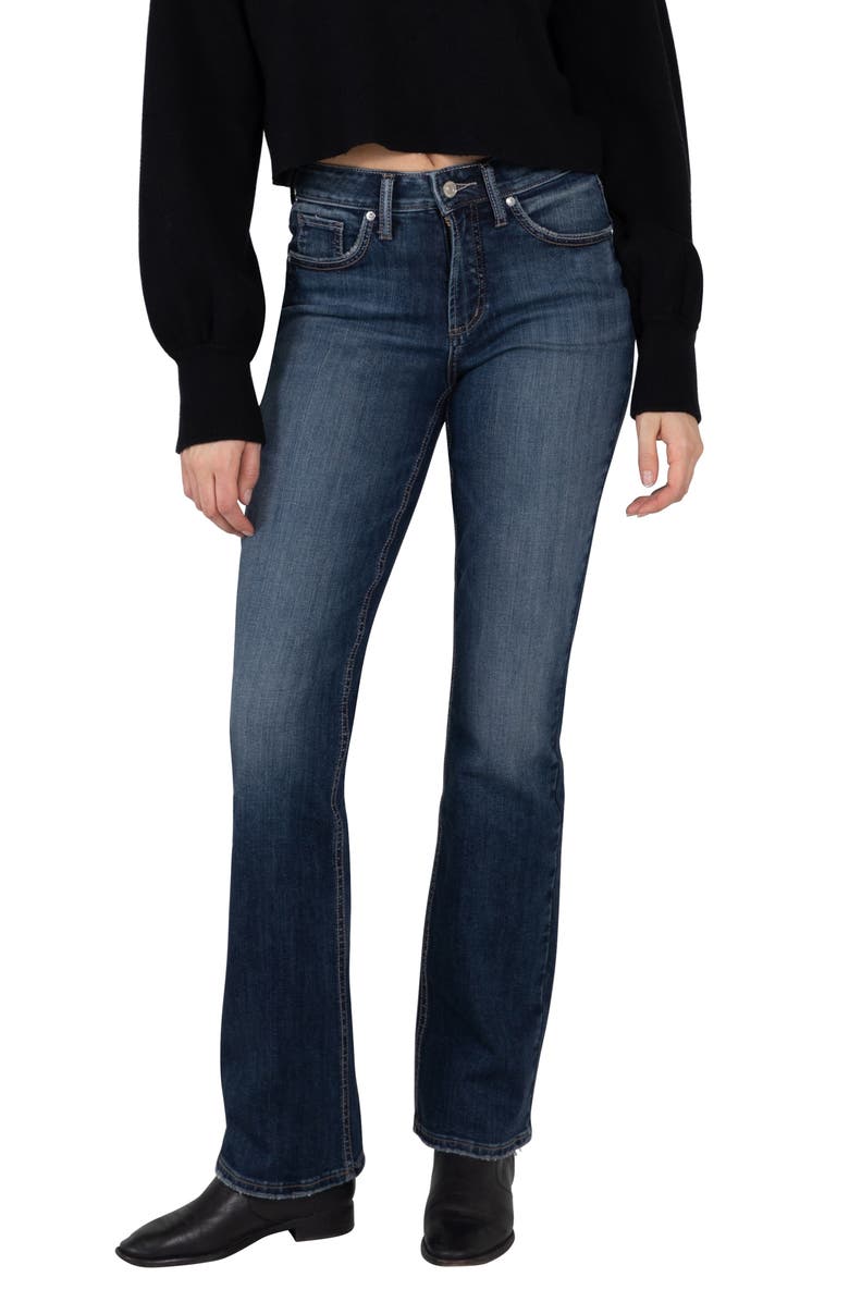 Silver Jeans Co. Avery High Waist Bootcut Jeans, Main, color, 