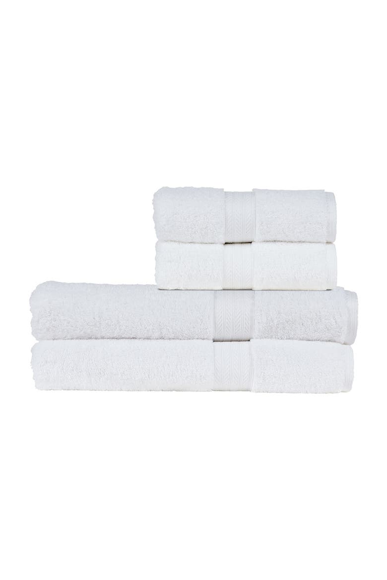 Renaissance Classic 100% Egyptian Cotton 4 Piece Bath Sheet Set, Main, color, White