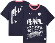 PUMA Men's Puma Navy Al Hilal 2025 FIFA Club World Cup Hoops T-Shirt