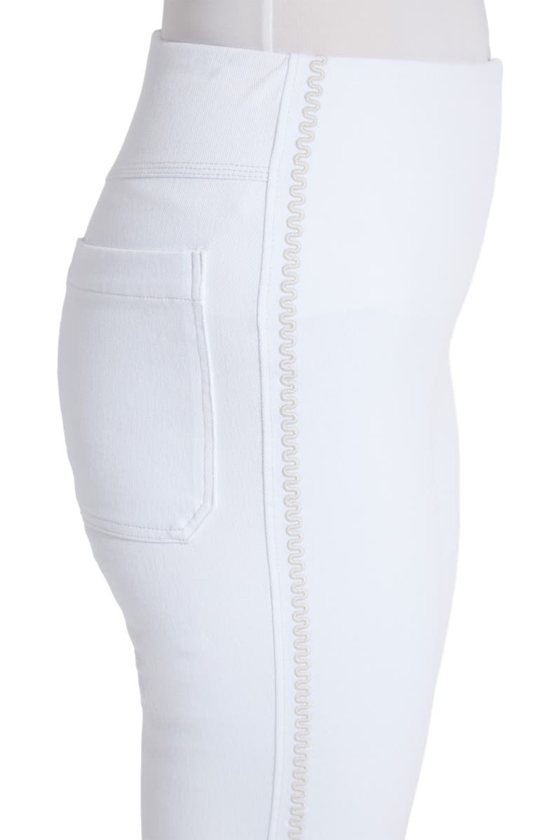 Lysse Kenny Step Hem Ankle Baby Bootcut Jeans, Alternate, color, White