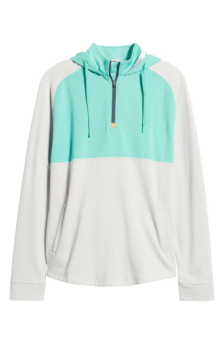 Swannies Logan Colorblock Half Zip Hoodie, Alternate, color, Cactus