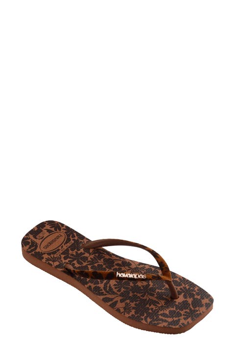 Flocked Strap Flip Flop