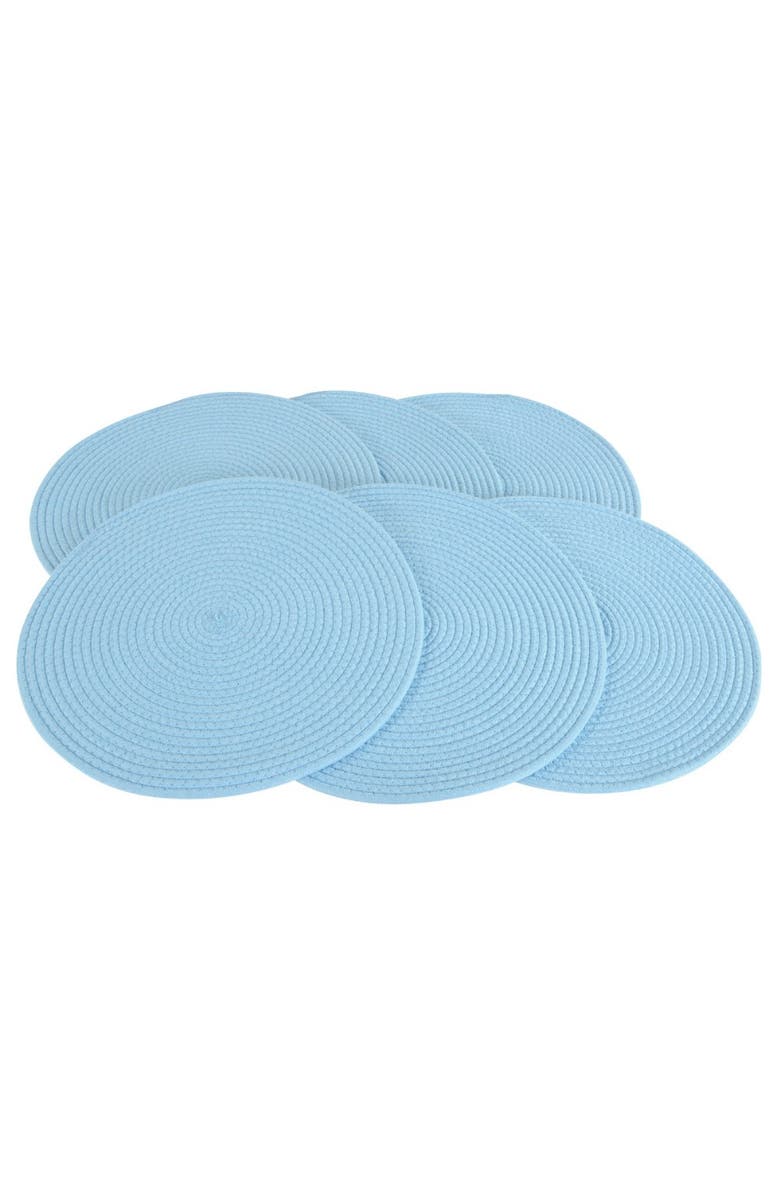 Kaplan Early Learning Company Flex Spot Woven Mat - Blue - Set of 6, Main, color, Blue