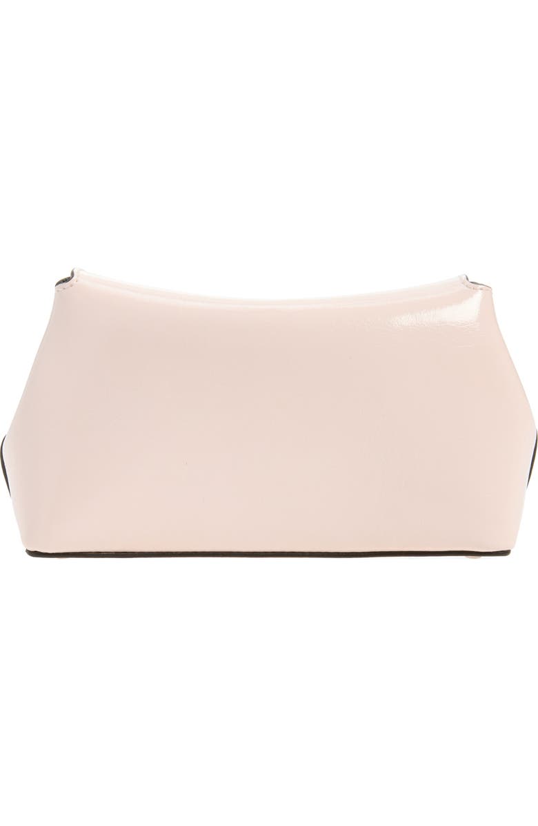 TOTEME Mini T-Lock Naplak Leather Clutch, Alternate, color, Flamingo