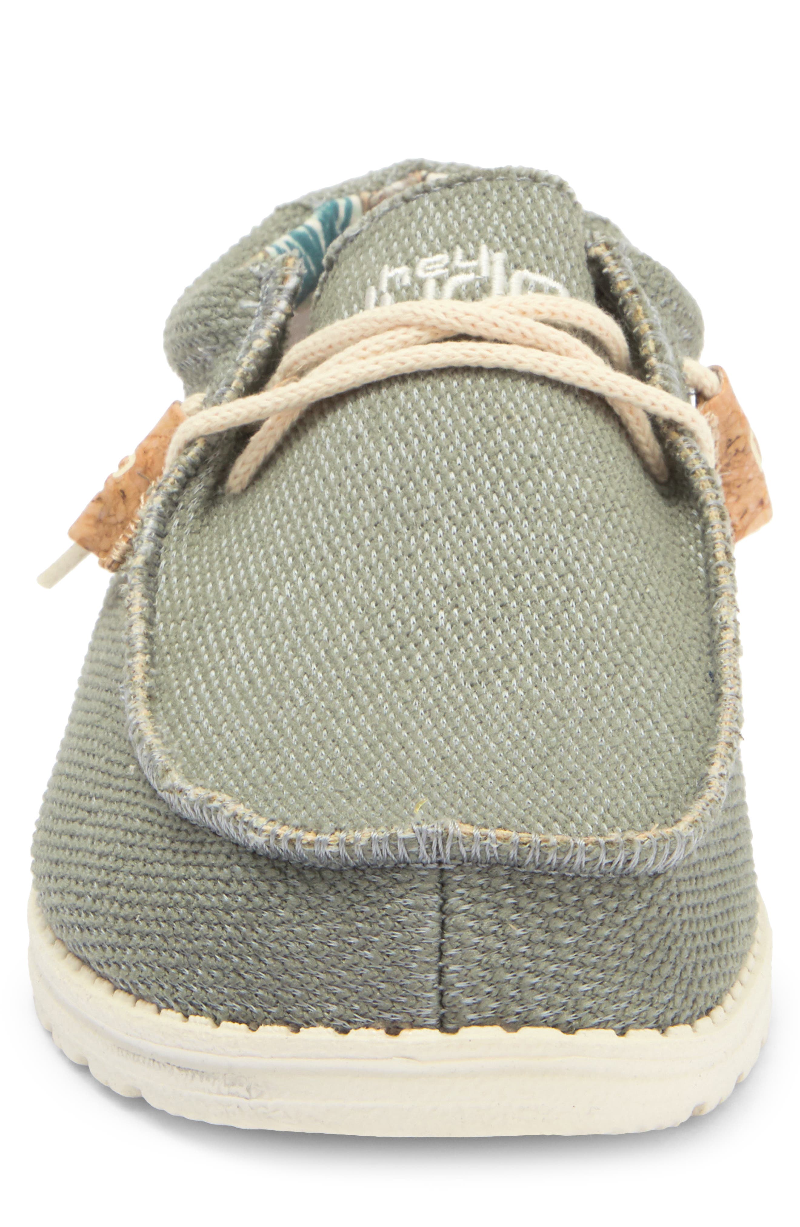 Hey Dude Wally Moc Toe Slip-On Shoe, Alternate, color, Sage